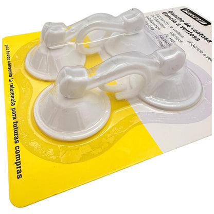 Cuier cu Ventuza 4 Ventuze, Material PP+PVC, 5x5cm , Suport Practic si Fara Gauri,