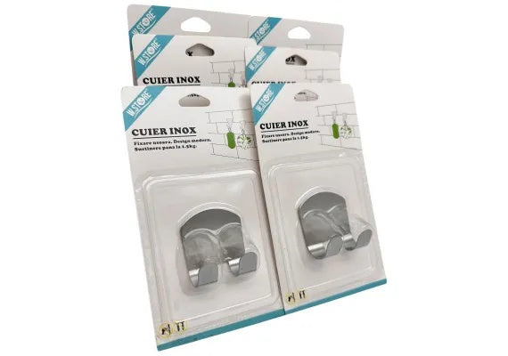 Cuier Inox 5x5cm , Suport Compact si Rezistent cu Greutate Sustinuta 1.5kg,