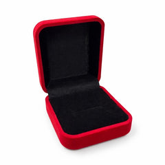 Cutie cadou catifea rosie 6x5x5 cm cu interior negru, pentru bijuterii sau martisor