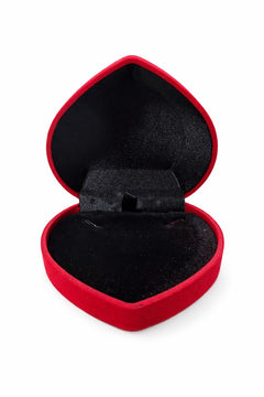 Cutie inima catifea rosie 9x8x2.5 cm, pentru bijuterii sau martisor