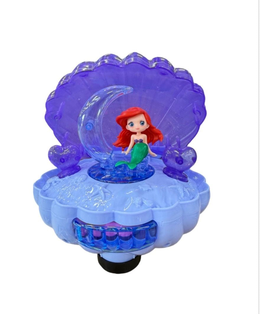 Cutie muzicala Sirena cu Lumini si Muzica, Figurina Rotativa, 15 cm