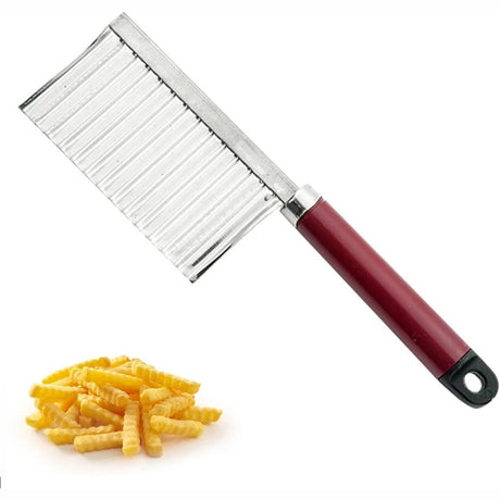 Cuțit ondulat profesional pentru cartofi și legume, 21,5x6 cm