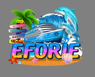 Decorațiune Frigider Magnet cu Delfin și Vapor, Multicolor