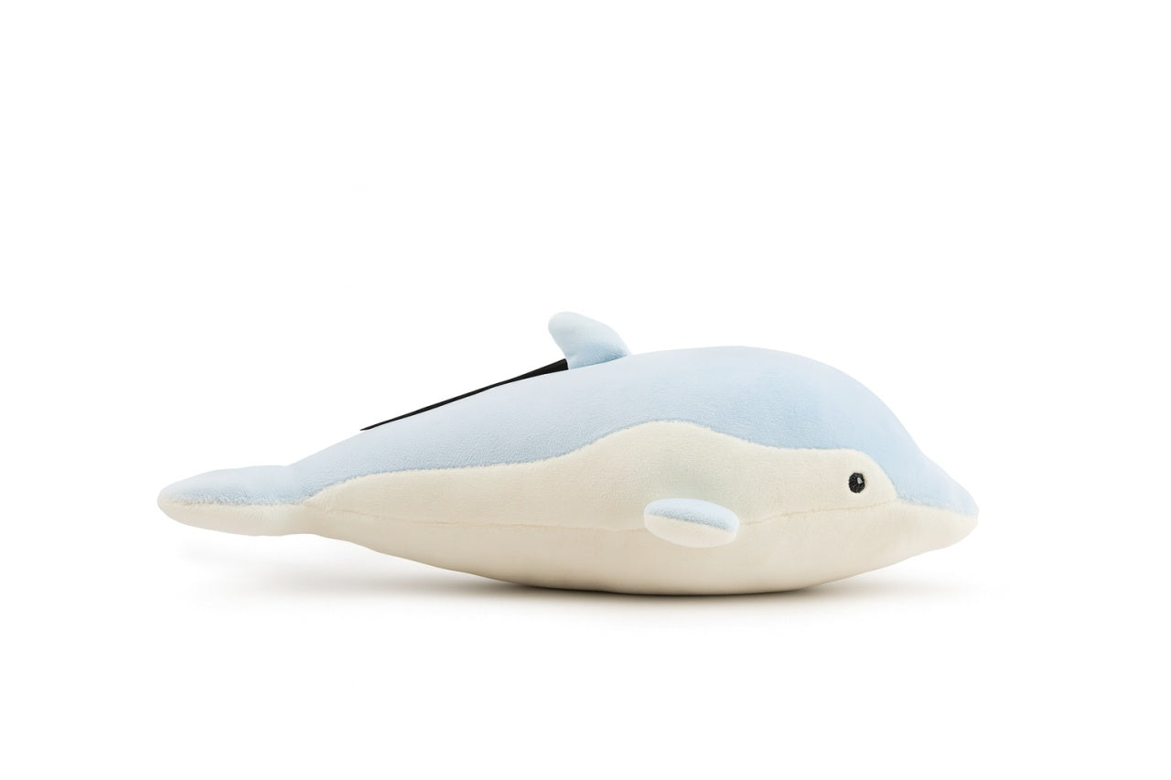 Delfin Plus Albastru 27 cm , Jucarie Moale, Catifelata si Realista pentru Copii