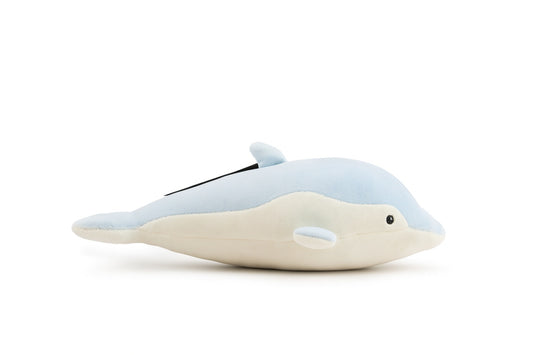 Delfin Plus Albastru 27 cm , Jucarie Moale, Catifelata si Realista pentru Copii