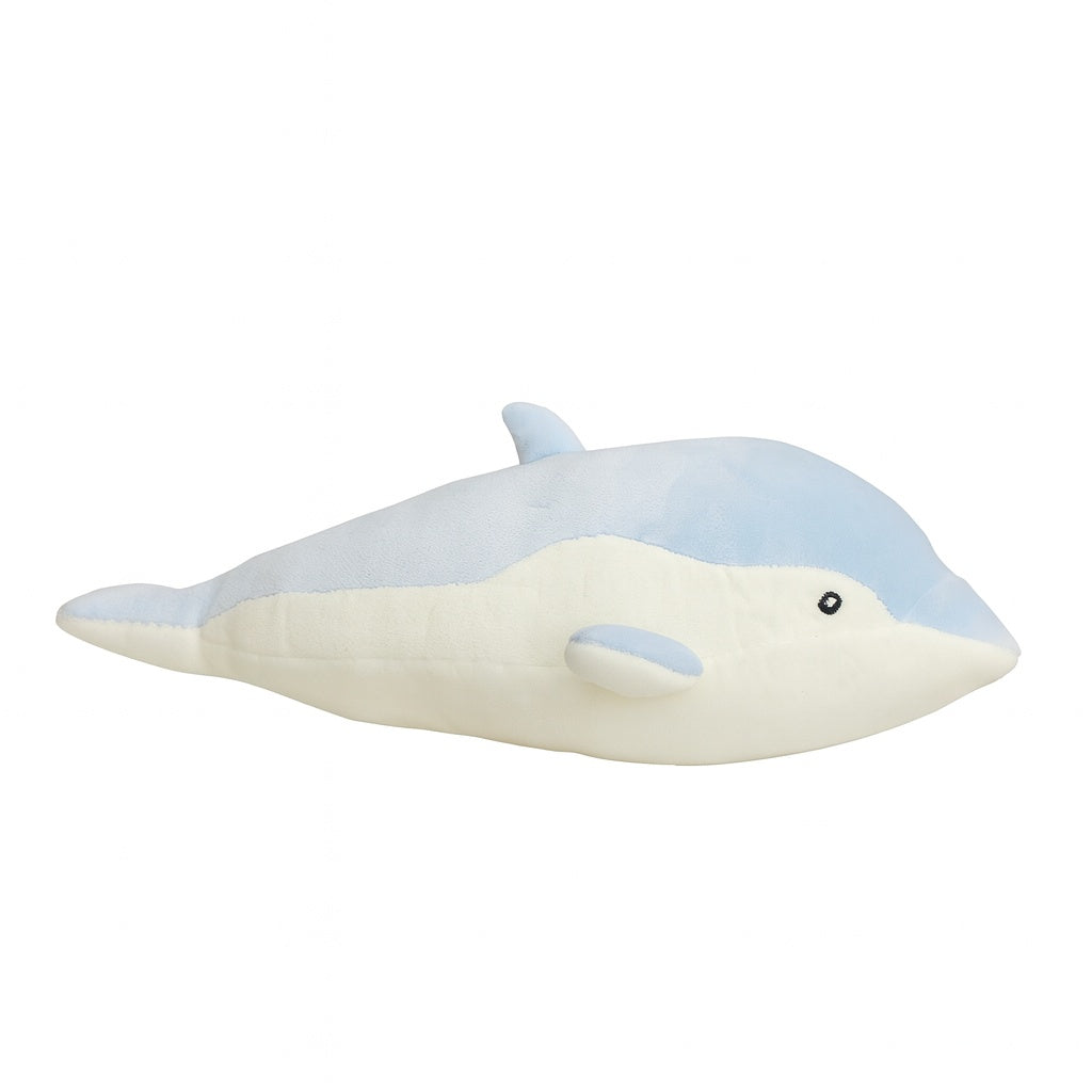 Delfin Plus Albastru 27 cm , Jucarie Moale, Catifelata si Realista pentru Copii