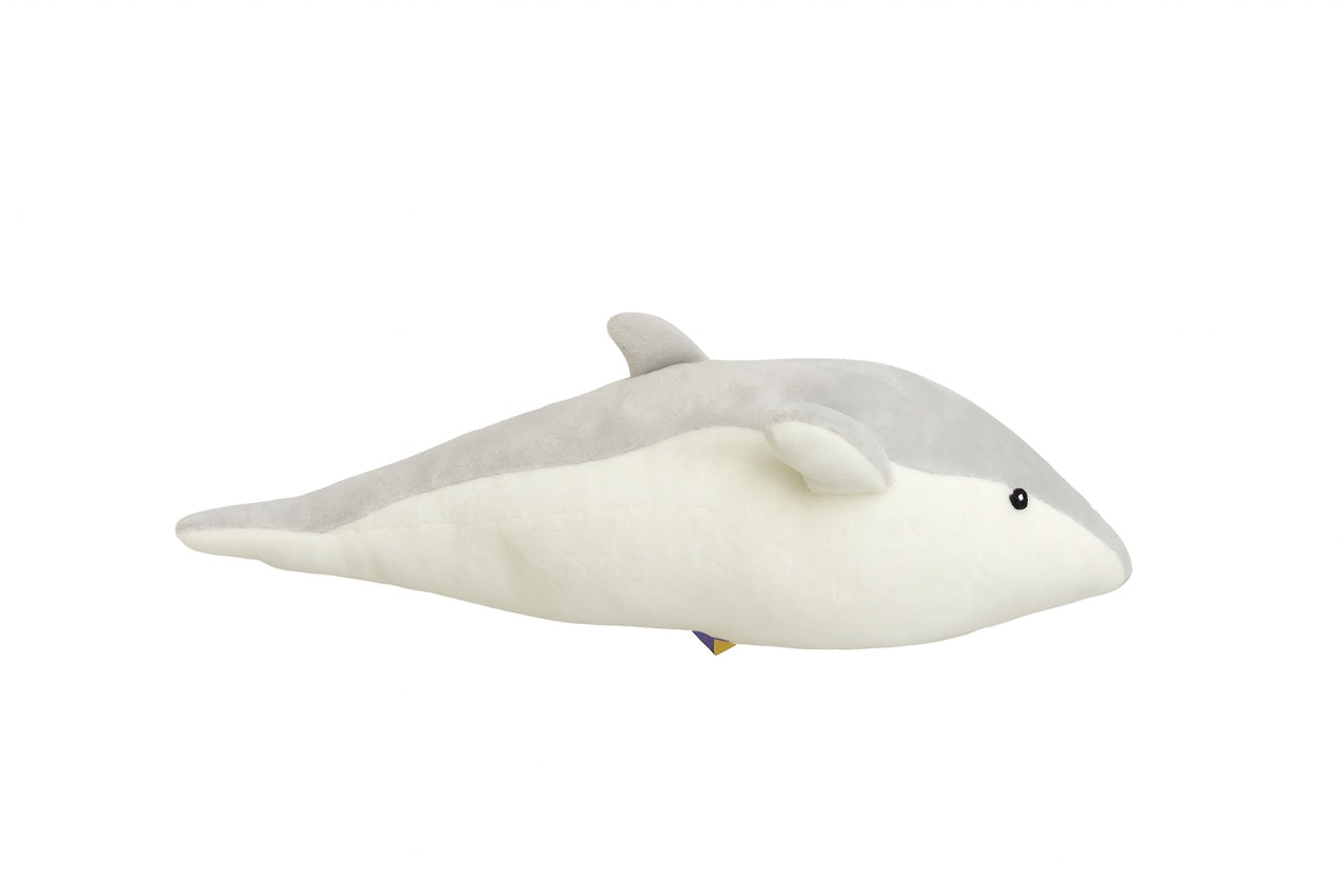 Delfin Plus Gri 27 cm , Jucarie Pufoasa si Realista pentru Copii