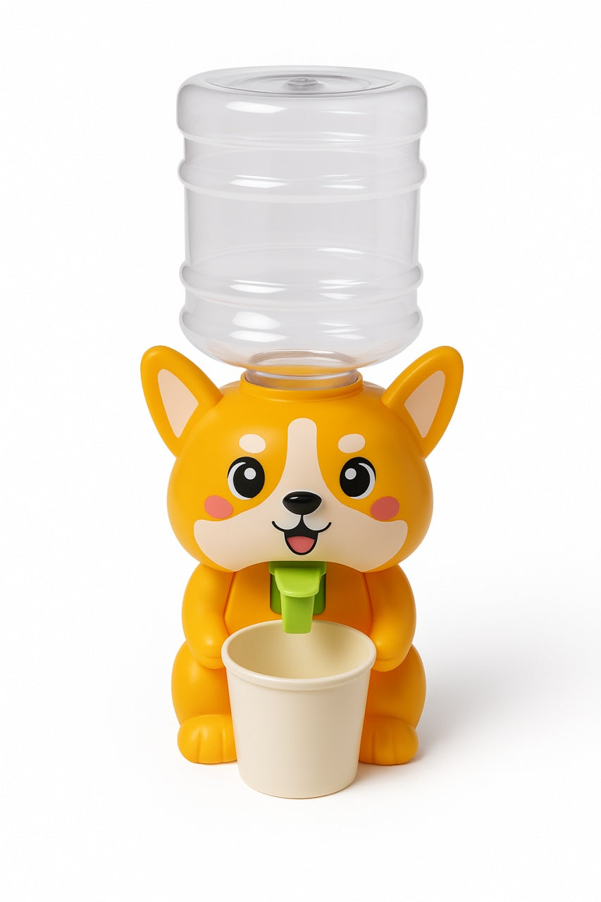 Dispenser Apa pentru Copii Corgi 24 cm , Jucarie cu Pahar Inclus