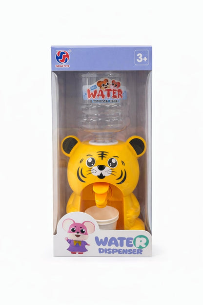 Dispenser apa pentru copii model tigru, 28.5 cm, din plastic, cu pahar inclus
