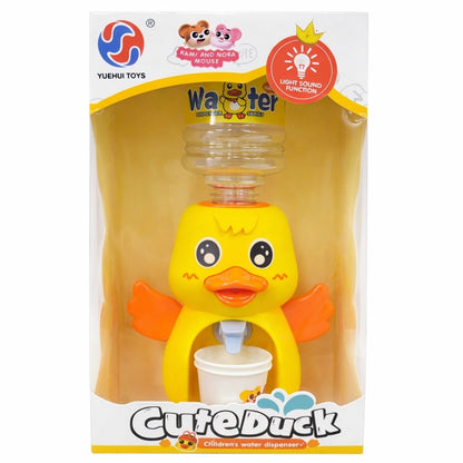 Dispenser de apa pentru copii, model ratusca, 29 cm cu muzica si lumini