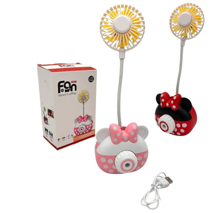 Dispozitiv multifunctional 4 in 1 , Ascuitoare electrica, ventilator flexibil, lumina LED, suport creioane , USB, 6x22 cm,
