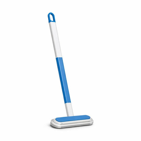 Dispozitiv multifunctional de curatat geamuri, telescopic, plastic, albastru cu alb