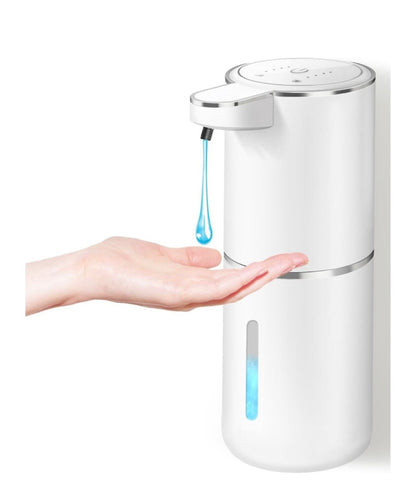 Dozator Automat Sapun cu Senzor, Montare Perete sau Masa, USB-C, Rezervor 380ml, Alb