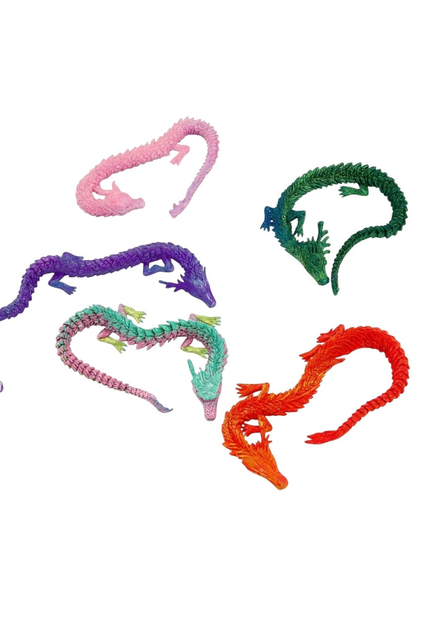 Dragon cu Articulati Antistres , Jucarii Fidget 3D Flexibile, Culori aleatorii