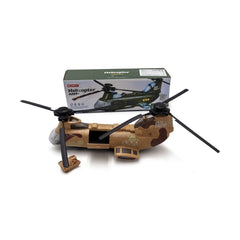 Elicopter militar jucarie transport cu tanc inclus model ARMY Didai, 32x11cm