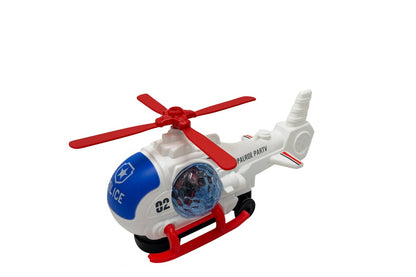 Elicopter Police 19.5x10 cm , Scoate Fum, Lumini, Sunete