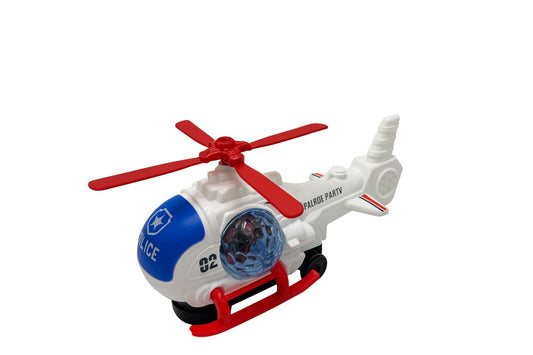 Elicopter Police 19.5x10 cm , Scoate Fum, Lumini, Sunete