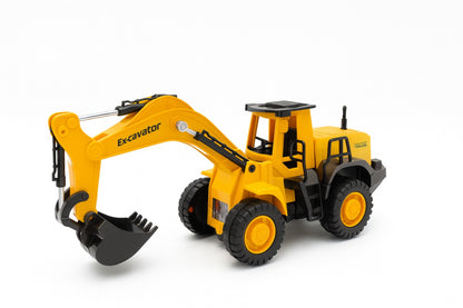 Excavator Jucarie 31x13 cm cu Brat Mobil , Utilaj Constructii Mare pentru Copii 3+