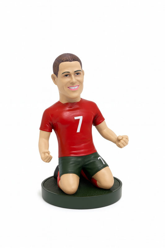 Figurina Ceramica Fotbalist , 13 cm, Model Colectie, Detalii Realiste