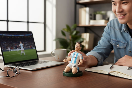 Figurina Ceramica Fotbalist , 13 cm, Model Colectie, Detalii Realiste