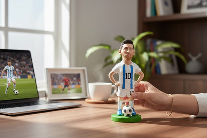 Figurina Ceramica Fotbalist , 17 cm, Model Colectie, Detalii Realiste