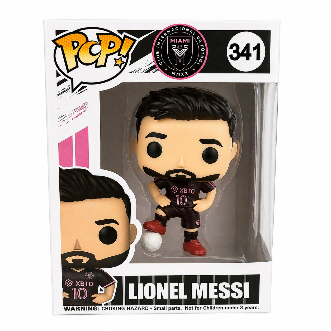 Figurină Fotbalist 16 cm – Echipament Negru, cu Minge de Fotbal