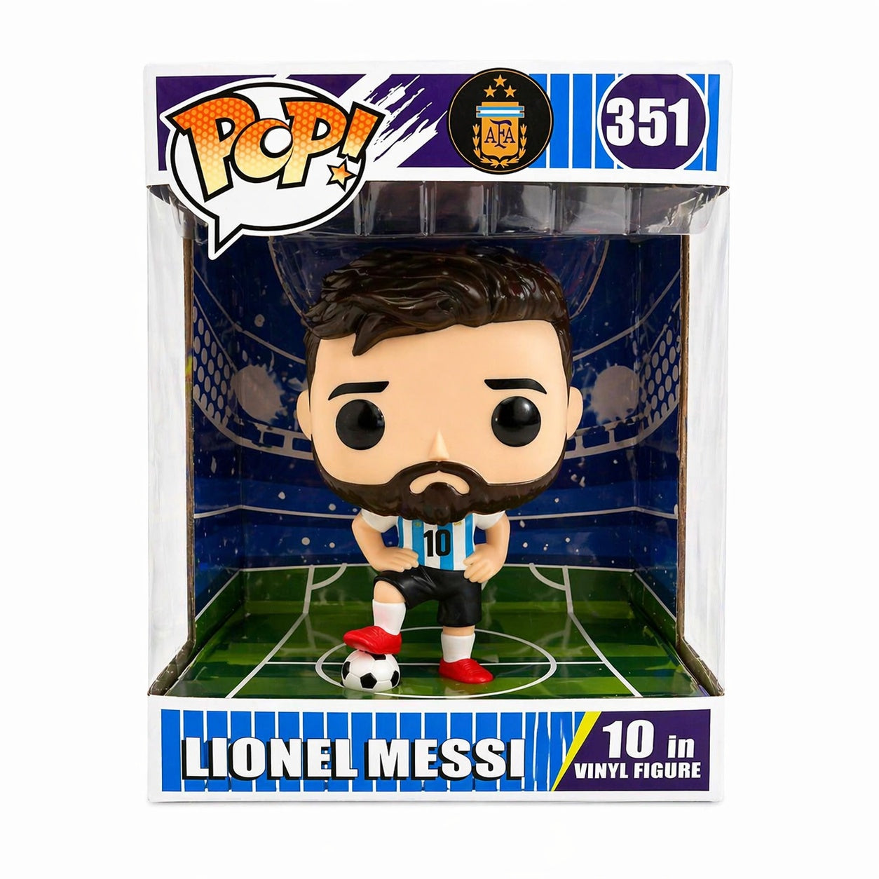 Figurină fotbalist 30 cm, din plastic, model decorativ pentru colecție