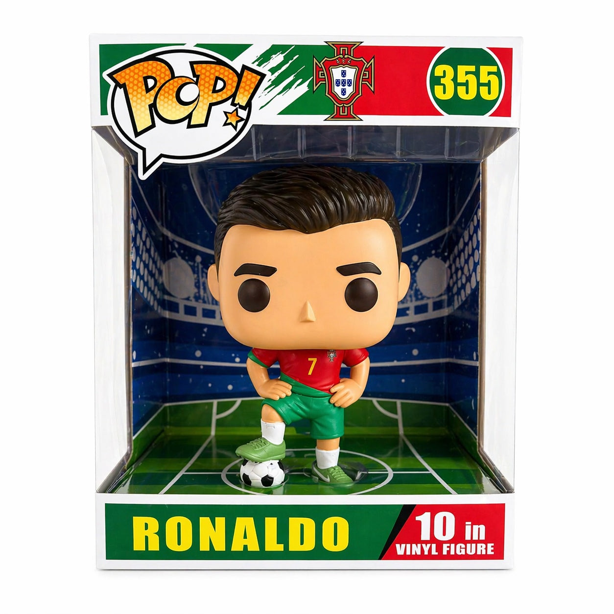 Figurină fotbalist 30 cm, din plastic, model decorativ pentru colecție