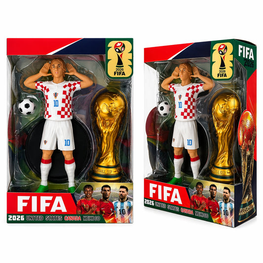 Figurina fotbalist Spania + trofeu , set jucarie colectie