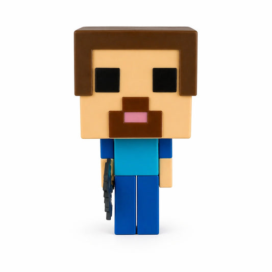 Figurină model Pixel 30 cm din plastic, design cubic