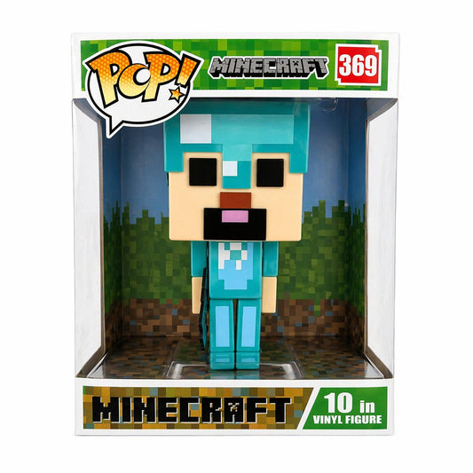 Figurină model Pixel, 30 cm, din plastic, design cubic