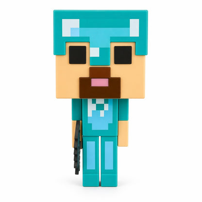Figurină model Pixel, 30 cm, din plastic, design cubic