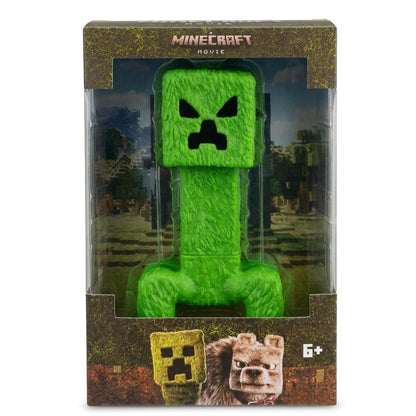 Figurina pixelata verde, personaj joc, model colectie, 33 cm