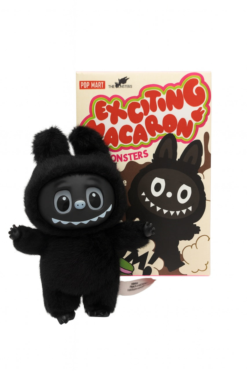 Figurina Plus Monstrulet Negru , Jucarie Colectibila cu Blanita Pufoasa