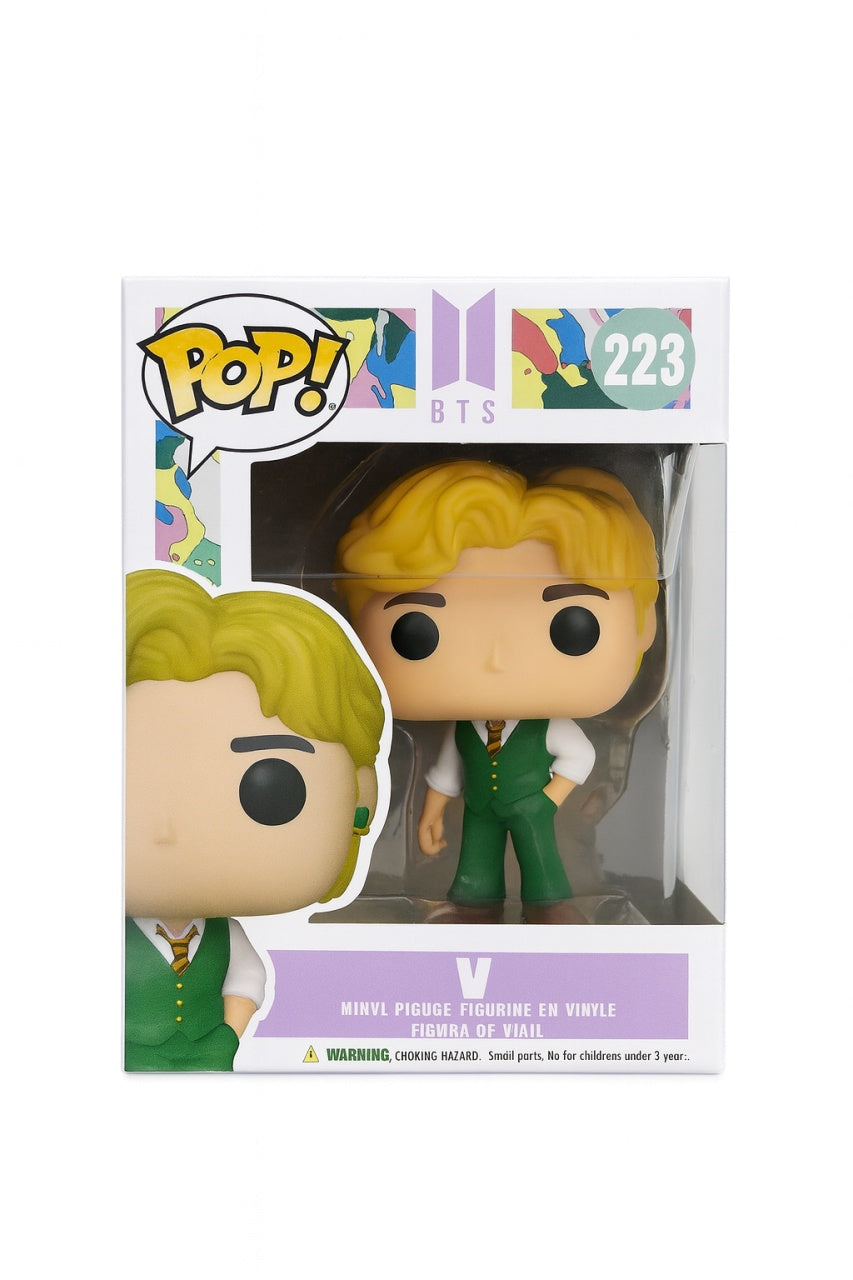 Figurina Style 223, Personaj Blond cu Costum Verde, Vinil, Colectie si Decor