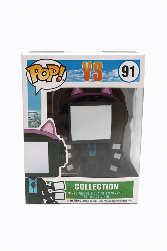 Figurina Style VS 91, Model Consola cu Casti Cat Ears, Vinil, Colectie si Decor Gamer