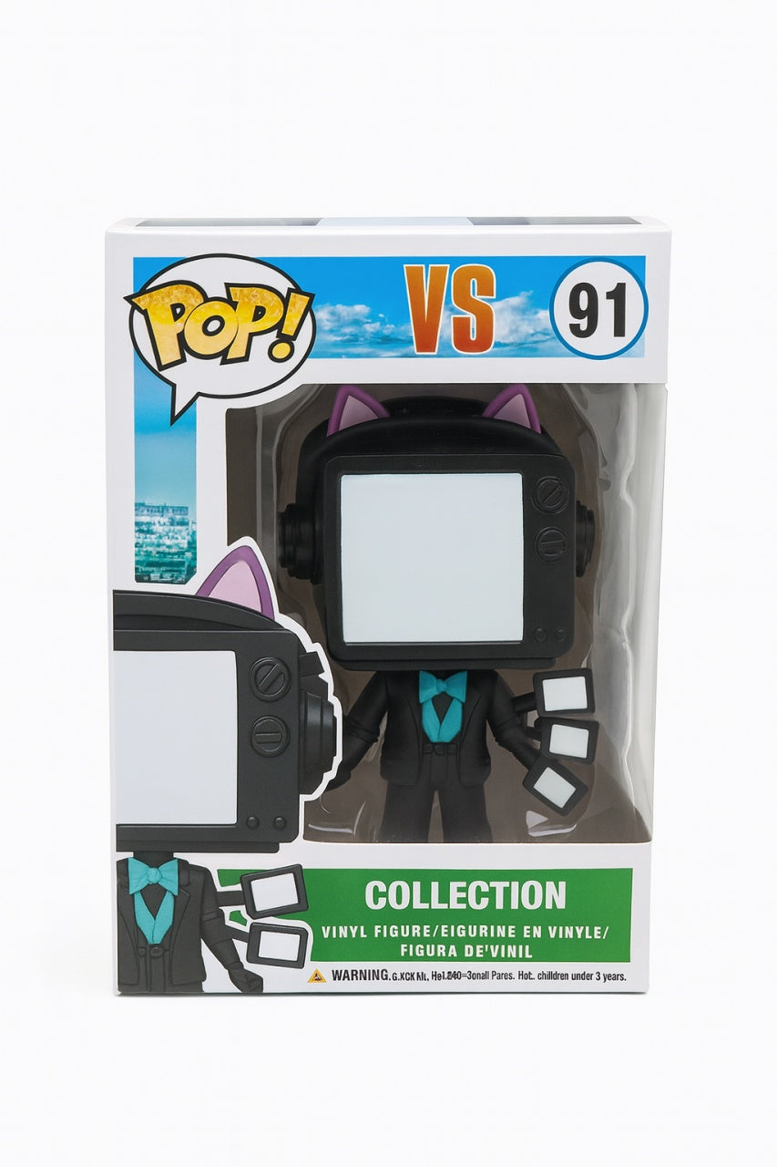 Figurina Style VS 91, Model Consola cu Casti Cat Ears, Vinil, Colectie si Decor Gamer
