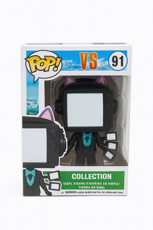 Figurina Style VS 91, Model Consola cu Casti Cat Ears, Vinil, Colectie si Decor Gamer