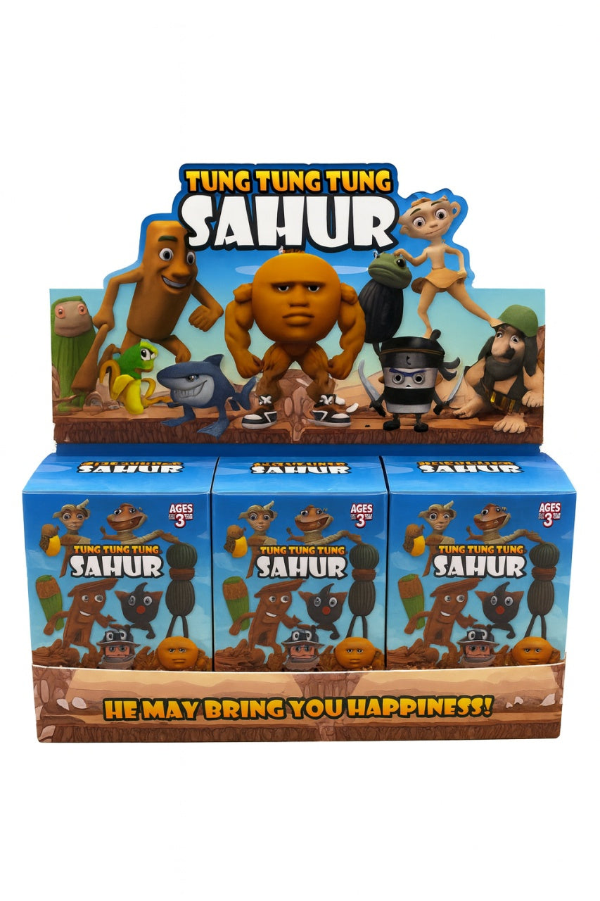Figurina ,Tung Tung Tung Sahur, , 10x7 cm , Modele Amuzante pentru Copii