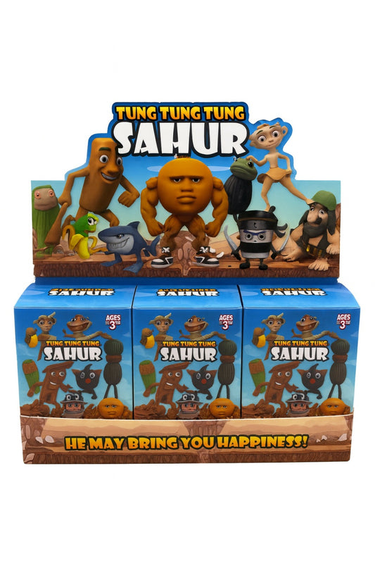 Figurina ,Tung Tung Tung Sahur, , 10x7 cm , Modele Amuzante pentru Copii