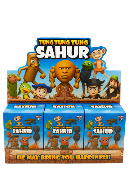 Figurina ,Tung Tung Tung Sahur, , 10x7 cm , Modele Amuzante pentru Copii