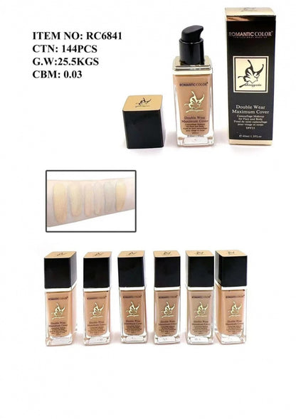 Fond de Ten Romantic Color Double Wear Maximum Cover , 40ml, Acoperire Maxima, Waterproof, Rezistenta Indelungata