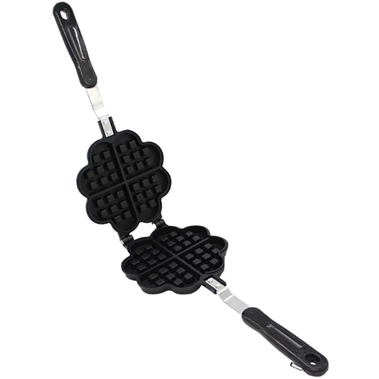 Forma dubla pentru waffles / gofre tip floare, antiaderenta, pentru aragaz