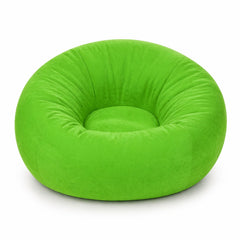 Fotoliu gonflabil verde, cu pompă inclusă, confortabil, din plastic rezistent