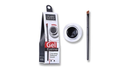 Gel Eyeliner USHAS Long-Lasting Waterproof , Rezistenta Maxima si Aplicatie Usoara, black+brown