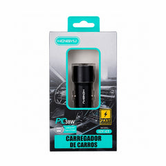 Încărcător Auto USB-C Rapid 38W – Adaptor Auto Fast Charge pentru Telefon, Tabletă și GPS