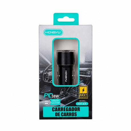 Încărcător Auto USB-C Rapid 38W – Adaptor Auto Fast Charge pentru Telefon, Tabletă și GPS