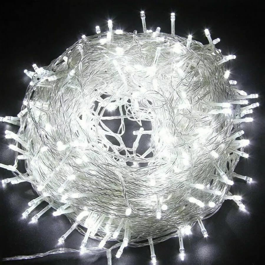Instalatie tip sir cu 160 LED-uri, 20 metri, alb, V8 360,