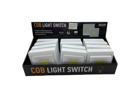 Intrerupator LED COB 3W cu iluminare prin inductie, montare magnetica, alimentare 3xAAA, lumina puternica si eficienta,
