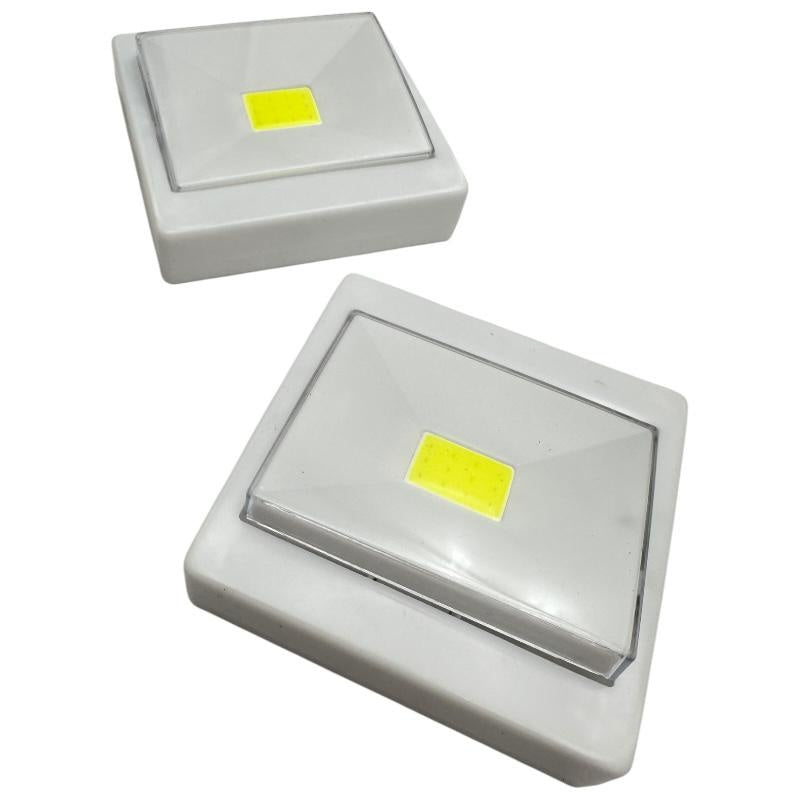 Intrerupator LED COB 3W cu iluminare prin inductie, montare magnetica, alimentare 3xAAA, lumina puternica si eficienta,